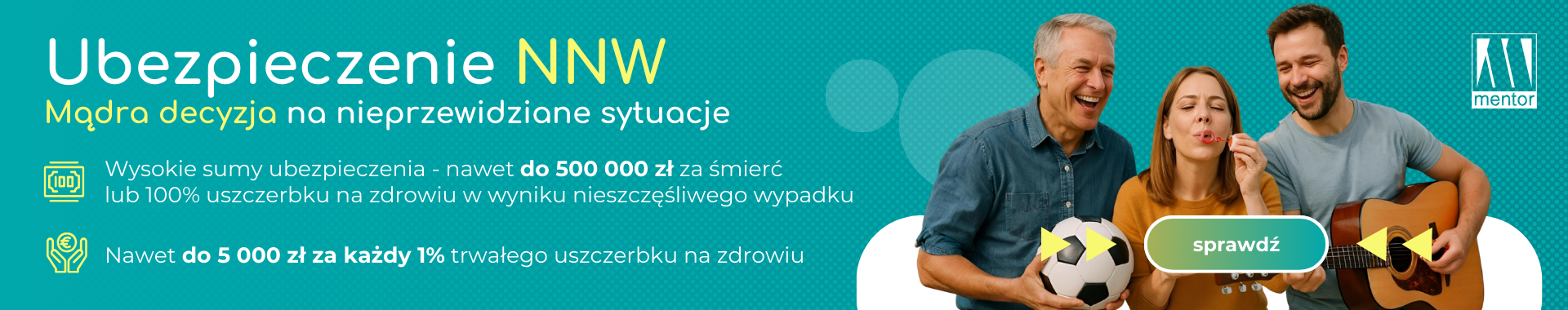 Ubezpieczenie NNW Dorośli